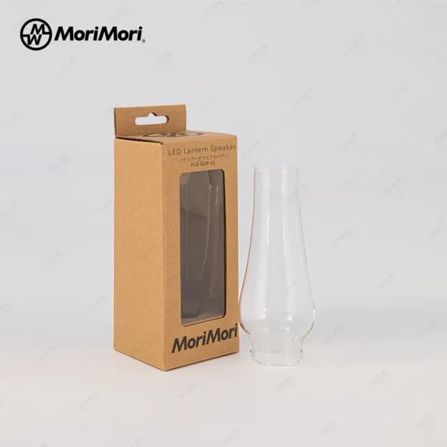 【日本MoriMori】LED Lantern Speaker 煤油燈藍牙音響專用玻璃燈罩(透明款)