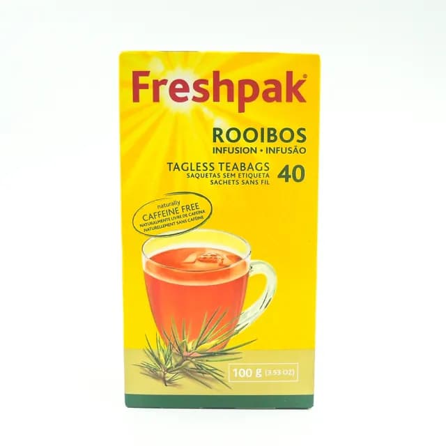 【即期品-Freshpak】南非國寶茶包-新包裝2.5克x40入x8盒/組(效期2025/10/02)