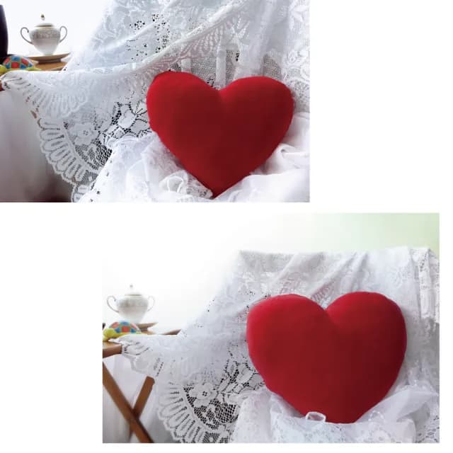 【LASSLEY】舒適棉絨愛心枕-大(絨毛抱枕靠枕 浪漫情人節禮物 造型枕 午睡枕 紅心 粉心 台灣製造)