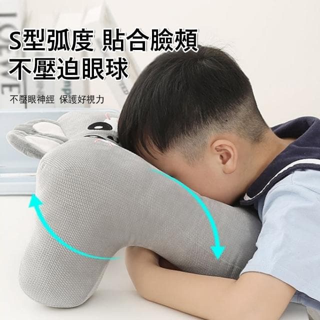 【Londee】卡通鏤空午休趴睡枕 學生午睡枕 辦公室午休枕 透氣不壓手 趴趴枕 交換禮物