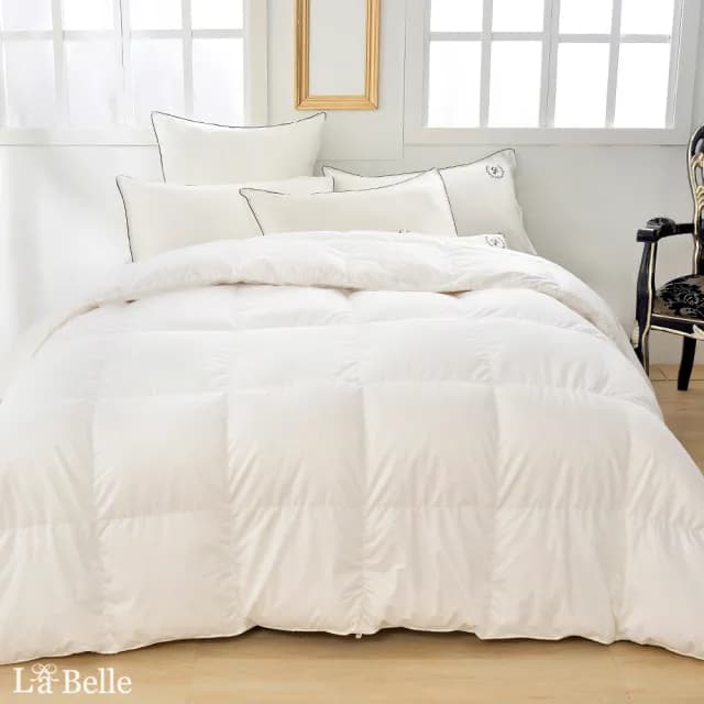 【La Belle】La Belle 95/5波蘭可水洗天然輕羽絨暖冬被1050g(特大 240x210cm)