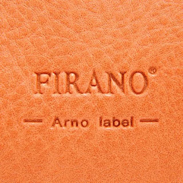 【FIRANO】情人節禮物 ORANGE 軟皮革附斜背包磁扣三層小手提包(橘色)