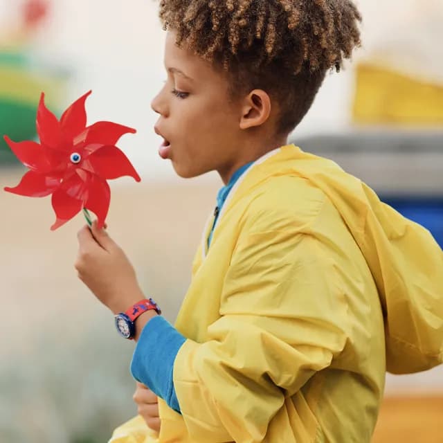 【Flik Flak】兒童手錶 DINOSAURITOS /靜音無秒針/兒童禮物/安全防水/瑞士製造 FBNP117(31.85mm)