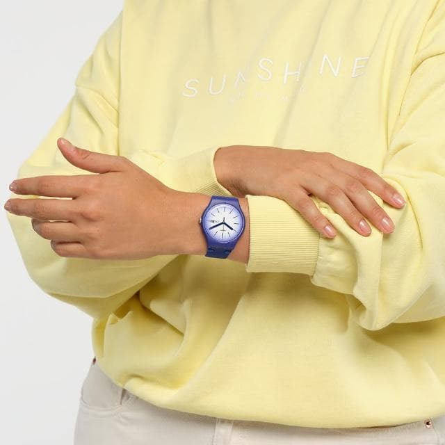 【SWATCH】New Gent 原創系列手錶 VIOLET VERBENA 男錶 女錶 瑞士錶 錶(41mm)