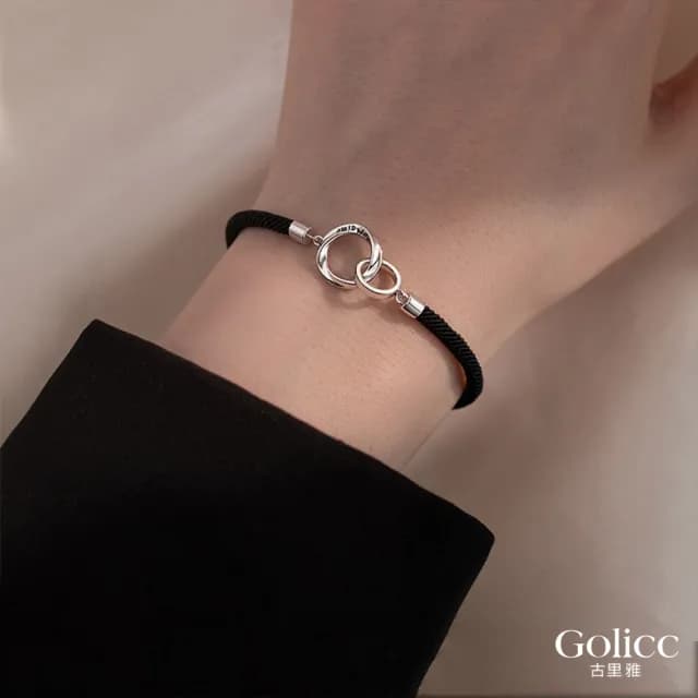 【Golicc】法語我愛你 莫比烏斯 情侶鍊(七夕 情人節 生日 手環 手繩 首飾 飾品 禮物)