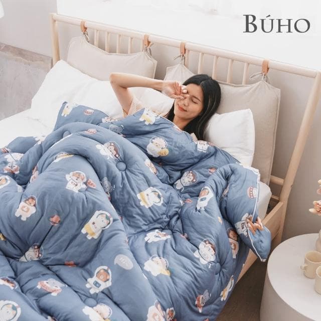 【BUHO 布歐】韓系絲滑綿綿奶泡被2.5kg-雙人6x7尺/棉被/四季被(多款任選)