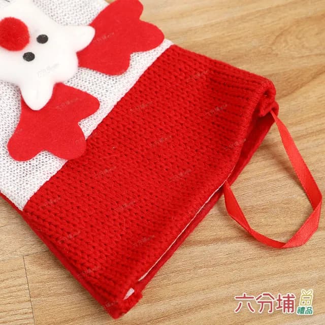 【六分埔禮品】27*18cm拿聖誕樹枝人物聖誕襪-多款任選(聖誕節擺飾耶誕節居家節慶配件節慶裝飾聖誕襪禮物襪)