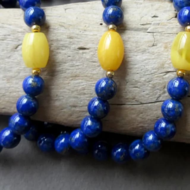 【MoonDy】雙11 手串 佛珠 蜜蠟手鍊 青金石手鍊 血珀手串 辟邪化煞 桶珠手鍊 避邪手鍊 藍色手環