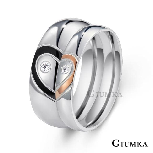 【GIUMKA】新年禮物．開運．情侶戒指．開運尾戒(黑色/玫金)