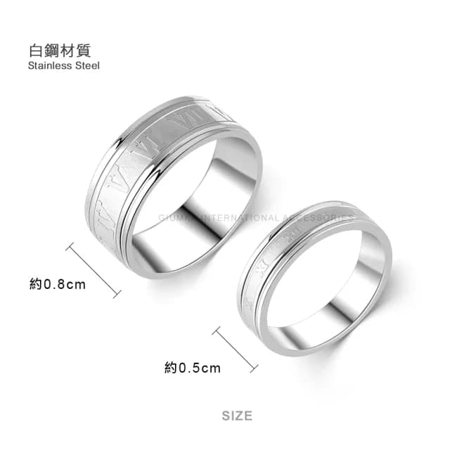 【GIUMKA】戒指．尾戒．羅馬數字．對戒．銀色(情人節禮物)