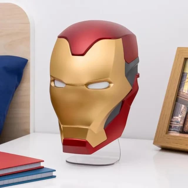 【Paladone UK】Marvel 漫威 鋼鐵人 IRON MAN 立體面具造型桌燈 壁燈 夜燈(造型夜燈 送禮 生日禮物)
