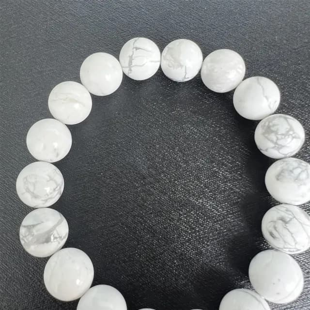 【Penny珮妮】天然白松石手鍊10mm(情人節/母親節/交換禮物/送女友/送閨蜜/生日禮物/尾牙/新年)