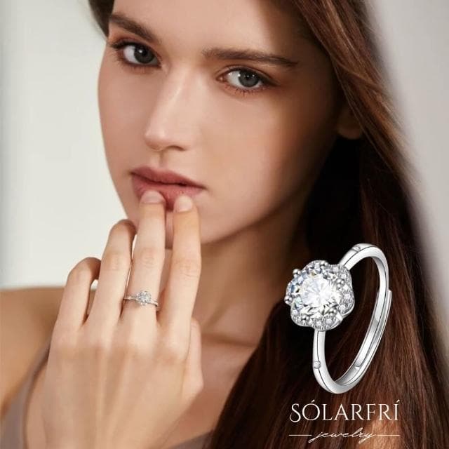 【SOLARFRi】輕奢閃耀戒指｜可調整戒圍大小禮盒包裝(情人女友母親老婆禮物禮盒包裝)
