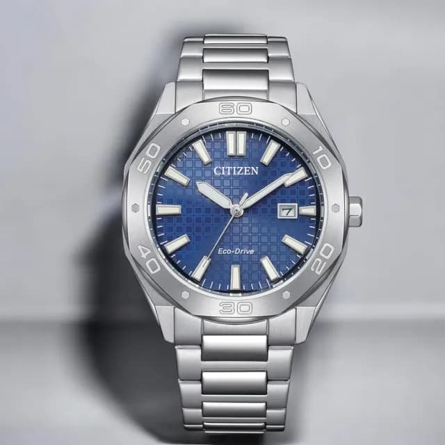 【CITIZEN 星辰】光動能 八角形 日期 夜光 男錶 手錶 禮物 推薦(BM7630-80L)