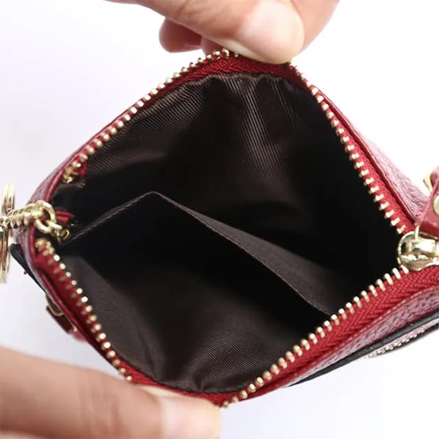 【KT DADA】情人節禮物 拉鍊短夾 零錢包 牛皮零錢包 可愛零錢包 真皮包包 零錢包 禮物 錢包 短夾 包包 拉鍊