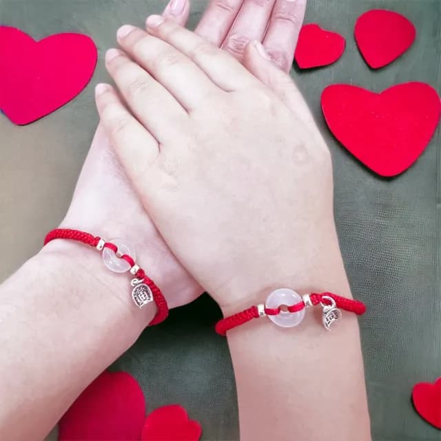 【珠兒綠】平安扣純銀紅線手鍊 開運紅繩 開運(紅繩 避邪 開運 姻緣 平安繩 轉運)
