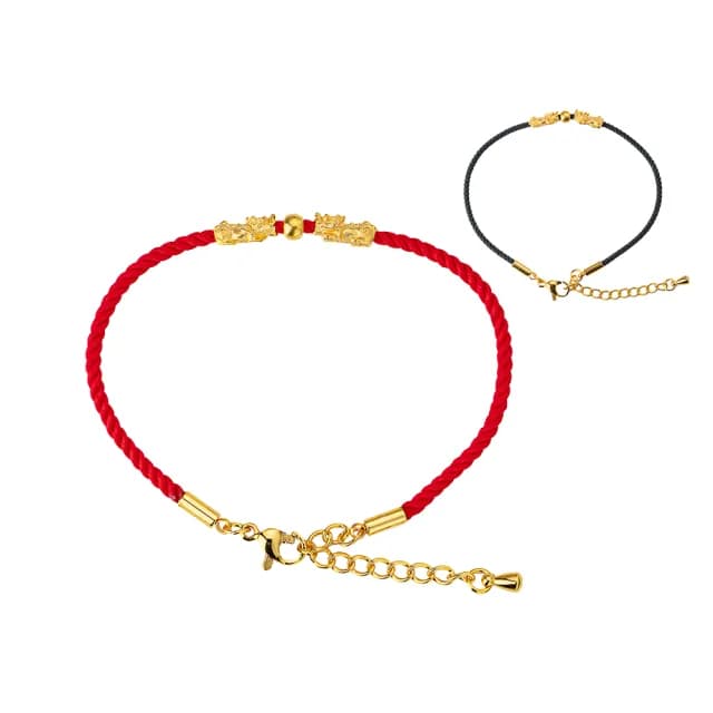 【K.D.J 圓融珠寶】999黃金 招財貔貅搶珠 手鍊