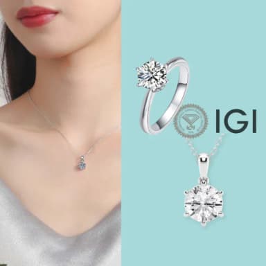【鉅曜】IGI一克拉最白D色VS淨度 18K 經典優雅六爪鑽戒(培育鑽石)