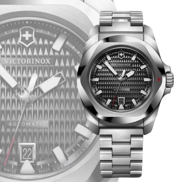 【VICTORINOX 瑞士維氏】I.N.O.X. Automatic機械錶套組 41mm 送禮推薦(VISA-242019)