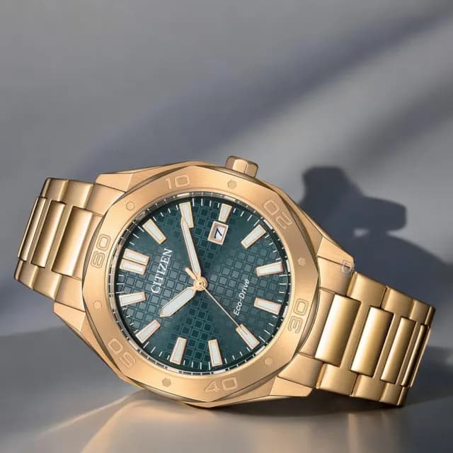 【CITIZEN 星辰】光動能 八角形 日期 夜光 男錶 手錶 禮物 推薦(BM7633-81X)