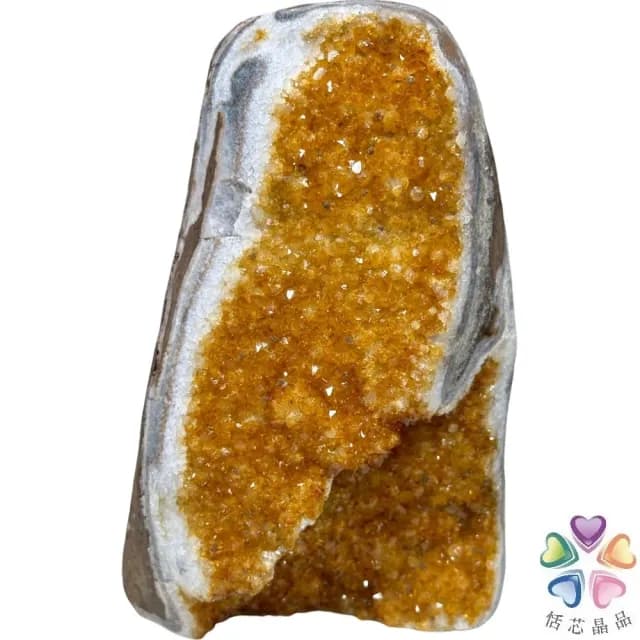 【恬芯晶品】Y9頂級烏拉圭ESP黃水晶開運招財(辦公室消磁淨化風水財運財位招貴人黃晶鎮禮物補財庫)