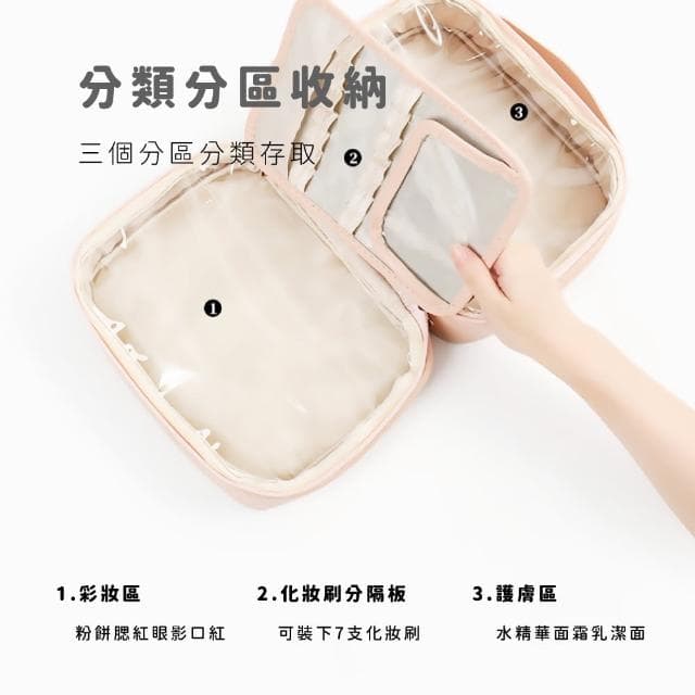 【一包收納】母親節禮物 防水洗漱化妝包(盥洗包 手拿包 枕頭包 口紅包 保養品收納 化妝品 刷具)