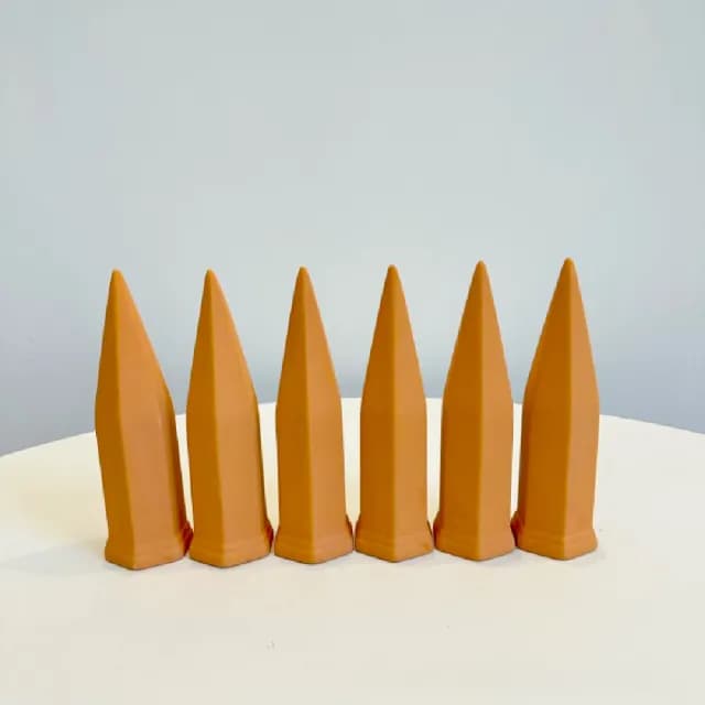 【外出無憂】濕度管理紅陶滲水自動澆花器-6支入(滴水器 澆水器 多肉 園藝 植物盆栽 灑水 懶人澆水工具)