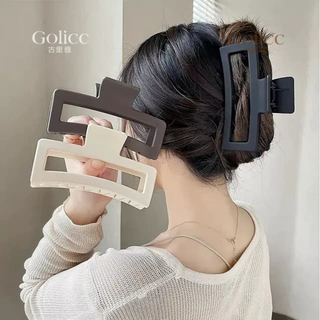 【Gulicc】髮夾 12.5cm 大鯊魚夾(雙11 聖誕節 生日 髮飾 頭飾 鯊魚夾 抓夾 禮物)