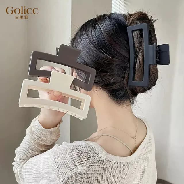 【Gulicc】髮夾 12.5cm 大鯊魚夾(雙11 聖誕節 生日 髮飾 頭飾 鯊魚夾 抓夾 禮物)