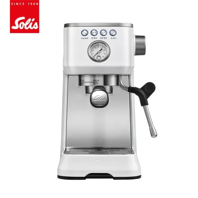【瑞士Solis】BARISTA PERFETTA PLUS 家用半自動義式咖啡機(氣質白)