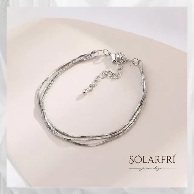 【SOLARFRi】輕奢設計款手鍊｜女士手鏈可調整手圍大小 附禮盒包裝(閨蜜女友老婆情人生日禮物)