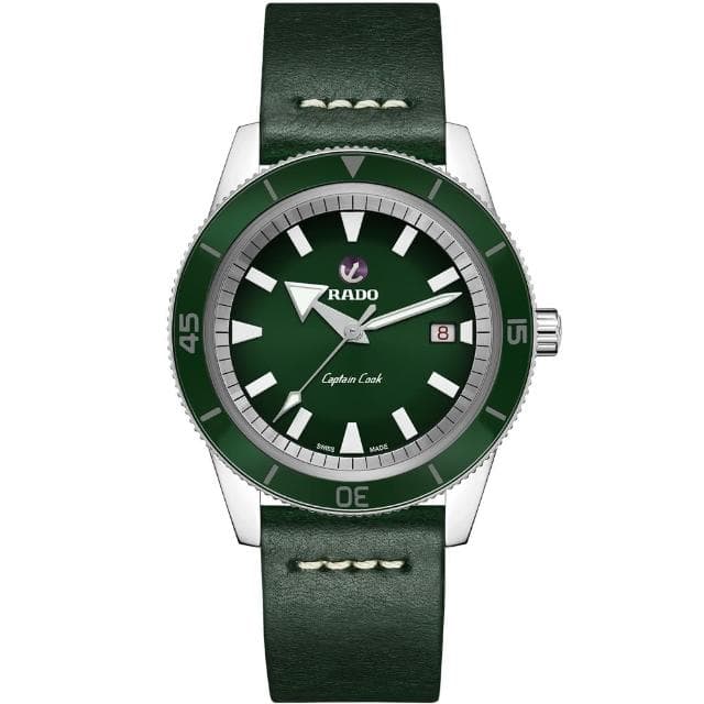 【Rado 雷達表 官方授權】Captain Cook 庫克船長 自動機械錶 套錶-42mm R03推薦 送禮 禮物 推薦(R32505318)
