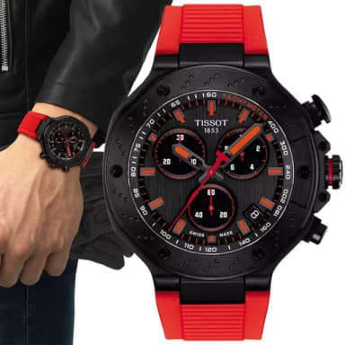 【TISSOT 天梭】T-RACE 競速時尚計時腕錶 畢業禮物 送禮 推薦(T1414173706101)