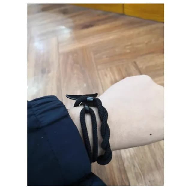 【Penny珮妮】歐美男女款鯨魚尾雙活扣可調節編織手繩手鍊3色可選(生日禮物/母親節/交換禮物/情人節/送男友)