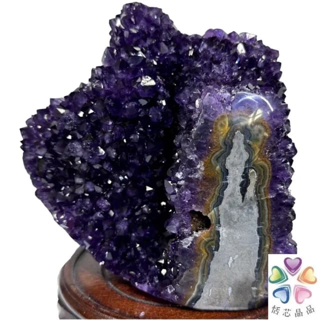 【恬芯晶品】M3頂級烏拉圭帝王紫水晶開運招財(辦公室消磁淨化風水財運財位招貴人紫晶鎮禮物補財庫)