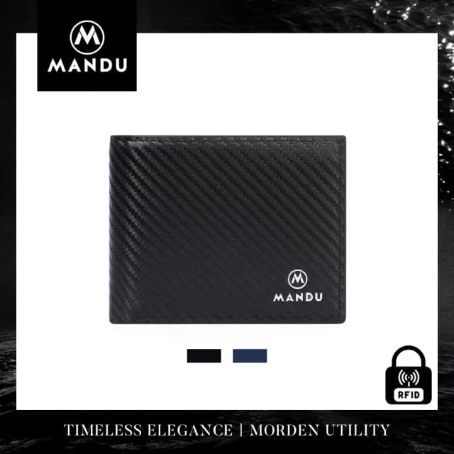 【MANDU漫度】雙11 低調奢華 防RFID盜刷多卡位男士皮夾/錢包/短夾