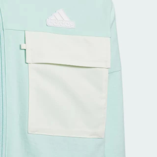 【adidas 愛迪達】運動外套 童裝 IQ1313