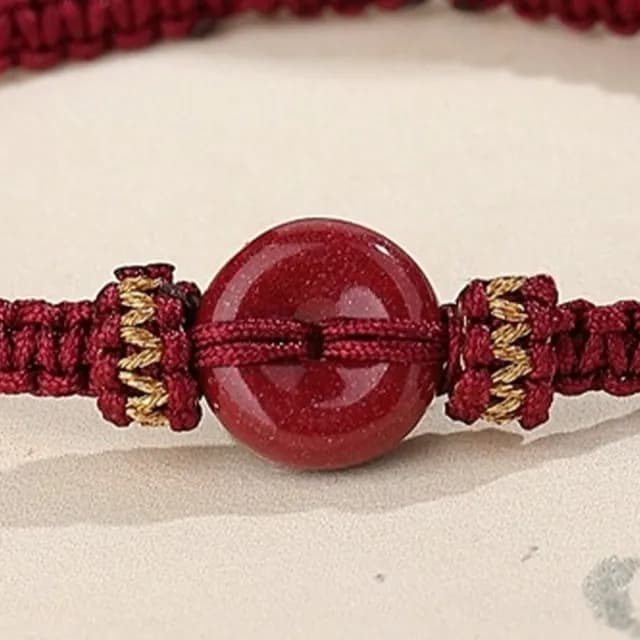 【MoonDy】雙11 手工編織 手環 手鍊串珠 紫金砂 辟邪手鍊 招財納福 平安扣 護身符 保平安 送媽