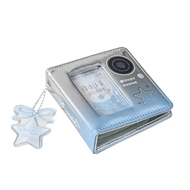 【可愛相冊】Y2K漸層復古相機小型小卡冊(名片本 專輯小卡收納 明信片 集卡冊 拍立得 學生 生日禮物)