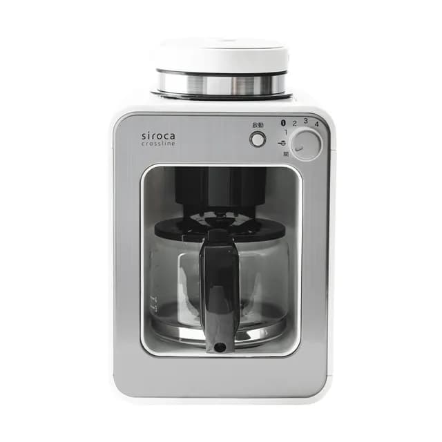 【Siroca】自動研磨咖啡機 SC-A1210W(完美白)