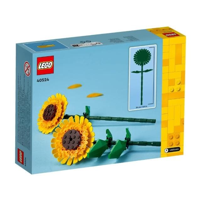 【LEGO 樂高】花藝系列 40524 向日葵(居家擺設 花束禮物 手工藝)