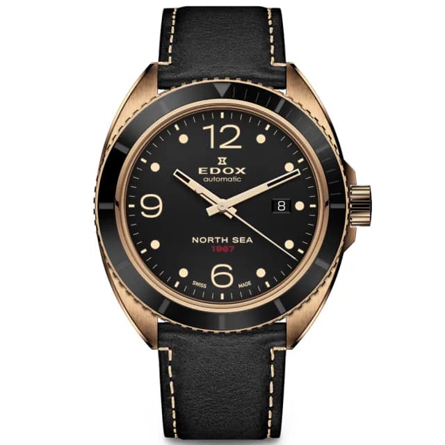【EDOX 伊度】北海英雄青銅限量機械錶 送禮 禮物 推薦(E80118.BRN.N67)