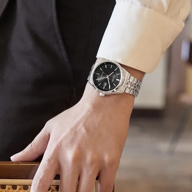 【CITIZEN 星辰】GENTS系列 簡約時尚 光動能腕錶 七夕 情人節 送禮 推薦(BM7560-59E)