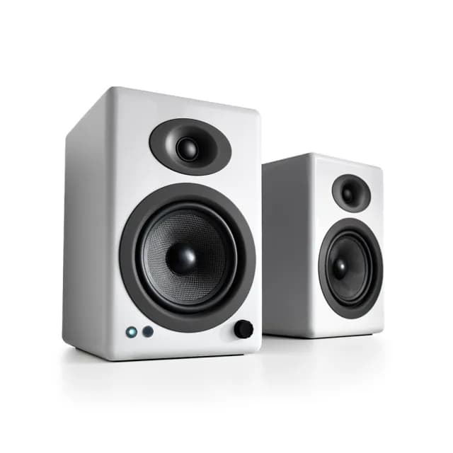 【Audioengine】A5+ 主動式立體聲藍牙書架喇叭(白)