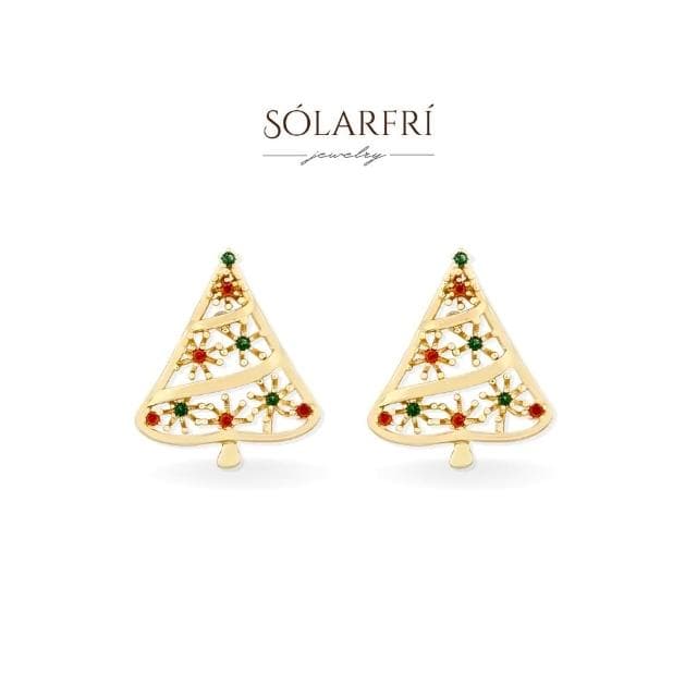 【SOLARFRi】聖誕系列 銀針耳環｜ 附品牌禮盒包裝(閨蜜情人女友母親老婆禮物)