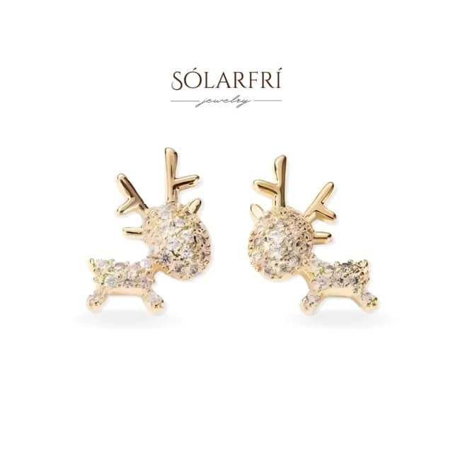 【SOLARFRi】聖誕系列 925銀針耳環｜ 附品牌禮盒包裝(閨蜜情人女友母親老婆禮物)