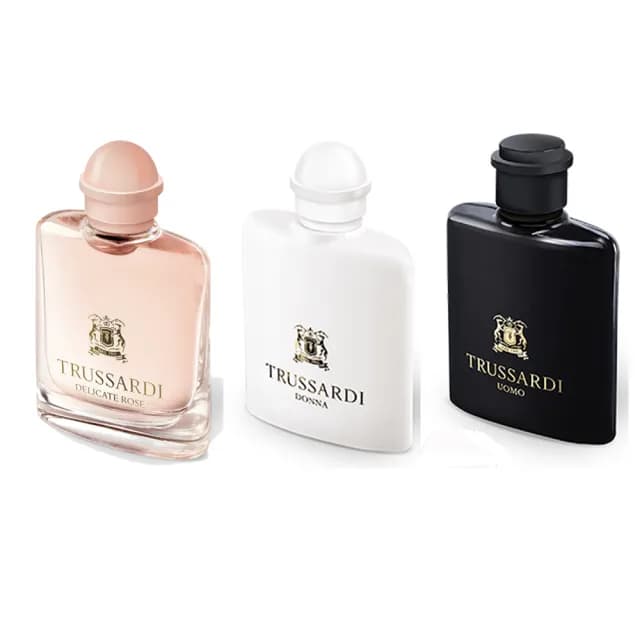 【TRUSSARDI】玫瑰+UOMO+DONNA(7ml 3入組合 專櫃公司貨)