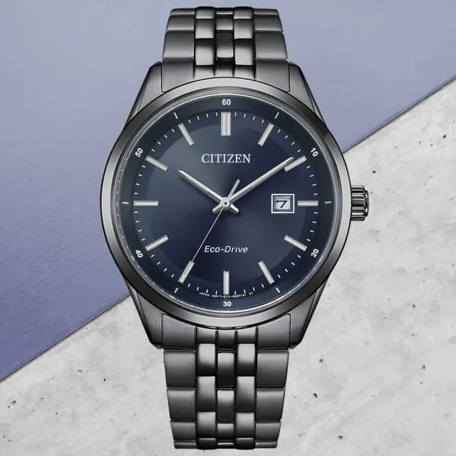 【CITIZEN 星辰】GENTS系列 經典簡約 光動能腕錶 七夕 情人節 送禮 推薦(BM7567-50L)