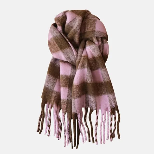 美拉德加厚圍巾 韓版圍巾 情侶圍巾(仿羊絨圍巾/帽子/披肩)