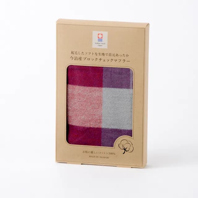 【ORIM】今治秋色格紋圍巾(純棉親膚/休閒風格/保暖舒適/推薦單品)